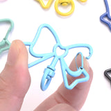 5pcs Butterfly Lobster Clasp Snap Hooks Key Ring For DIY Jewelry Making