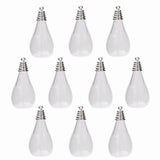 5pcs Glass Drop Vase With Cap Glass Bottle Pendant DIY Jewelry Making