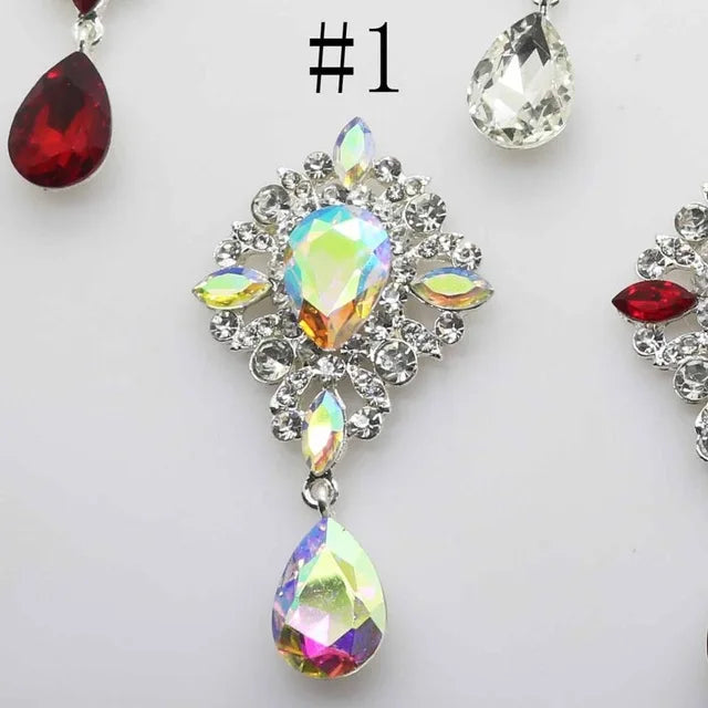 5pcs Alloy Brooch Accessories Crystal Jewelry Box Wedding Invitation