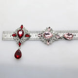 5pcs Alloy Brooch Accessories Crystal Jewelry Box Wedding Invitation