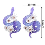 5pcs Snake Brooch Base 38x69mm DIY Jewelry Acrylic Animal Party Chris
