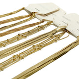 5pcs Stainless Steel Snake Chains 40+5cm Bulk Necklaces DIY Jewelry