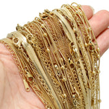 5pcs Stainless Steel Snake Chains 40+5cm Bulk Necklaces DIY Jewelry