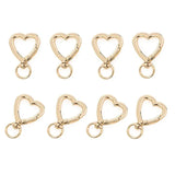 5pcs Heart Swivel Lobster Clasp Keychains Metal Key Holder For Handbag Purse