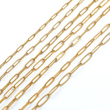 5pcs 45+5cm Stainless Steel Link Chains Oval Necklaces DIY Crafts