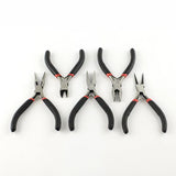 5pcs Jewelry Plier Set Wire-Cutter Round Nose Side Cutting Flat Nose Mini Plier
