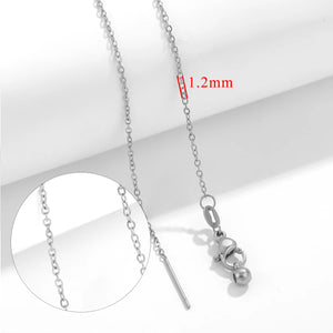 5pcs Stainless Steel Link Chains Necklaces DIY Jewelry