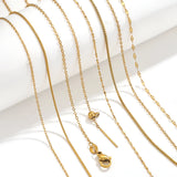 5pcs Stainless Steel Link Chains Necklaces DIY Jewelry