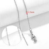 5pcs Stainless Steel Link Chains Necklaces DIY Jewelry