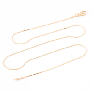 5x Long Stainless Steel Snake Necklace Chains for DIY Jewelry Making