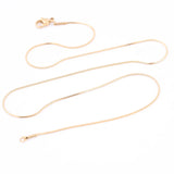 5x Long Stainless Steel Snake Necklace Chains for DIY Jewelry Making