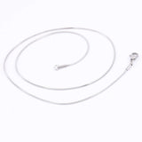 5x Long Stainless Steel Snake Necklace Chains for DIY Jewelry Making