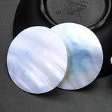5pcs 50mm Shell Round Disc Pendant Mother of Pearl DIY Jewelry Making