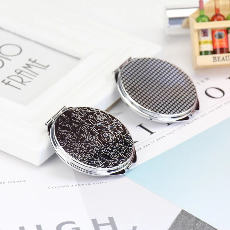 5pcs 50mm Blank Compact Mirror Round Metal Pocket Mirror DIY Women Party Gift
