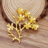 5pcs 52x44mm Hollow Flower Vine Leaf Branch Charms Jewelry DIY