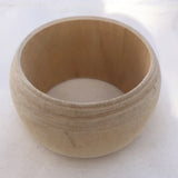 5pcs Unfinished Wide Wooden Bangles Bracelet