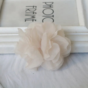 5pcs 6.5CM Chiffon Flowers DIY Accessories Wedding Fabric Flower Bouquet