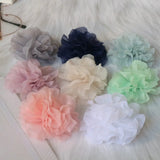 5pcs 6.5CM Chiffon Flowers DIY Accessories Wedding Fabric Flower Bouquet
