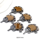 5pcs Hedgehog Brooch Base for DIY Jewelry Making