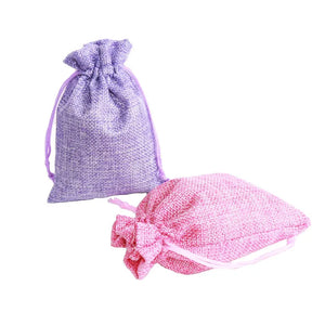 Small Jute Bracelet Jewelry Packaging Bag Linen Drawstring Gift Pouch