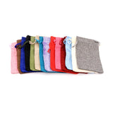 Small Jute Bracelet Jewelry Packaging Bag Linen Drawstring Gift Pouch