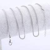 5pcs Long Stainless Steel Charm Necklace Chains for Jewelry Making