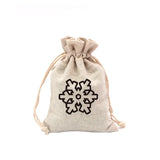 Christmas Santa Claus Gift Bag Drawstring Packaging Linen Bags