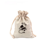 Christmas Santa Claus Gift Bag Drawstring Packaging Linen Bags