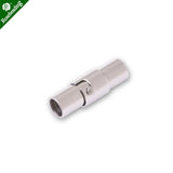 5pcs 8x18mm Stainless Steel Bracelet Clasp for Leather Cord End
