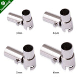 5pcs 8x18mm Stainless Steel Bracelet Clasp for Leather Cord End