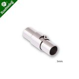 5pcs 8x18mm Stainless Steel Bracelet Clasp for Leather Cord End