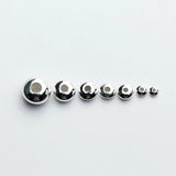 5pcs 925 Sterling Silver Spacer Beads DIY Bracelet Necklace Silver S925 Jewelry
