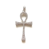 5pcs ANKH Cross Pendants Charms for Women Micro Pave Bracelet Necklace Making