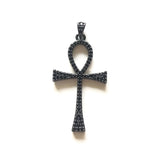 5pcs ANKH Cross Pendants Charms for Women Micro Pave Bracelet Necklace Making