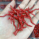 5pcs 48mm Pink Synthetic Coral Branch Pendant DIY Necklace Earring