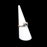5pcs Acrylic Cone Finger Ring Storage Rack Mini Jewelry Display Case