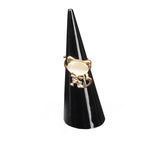 5pcs Acrylic Cone Finger Ring Storage Rack Mini Jewelry Display Case
