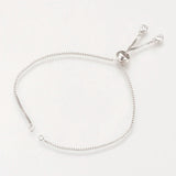 5pcs Adjustable Brass Slider Charm Bracelets for Women DIY Jewelry Making