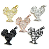 5pcs Afro Baby Girls Charms Pendant For Necklace Bracelets Making