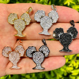5pcs Afro Baby Girls Charms Pendant For Necklace Bracelets Making