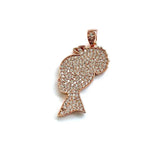 5pcs Afro Baby Girls Charms Pendant CZ Paved Jewelry Accessories