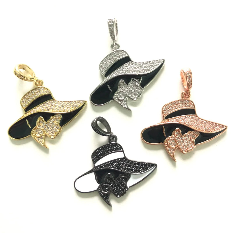 5pcs Afro Queen Girl Charm Women Bracelet Necklace Pendant