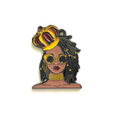 5pcs African Queen Crown Girl Charm Bracelet Making Woman Necklace Keychain