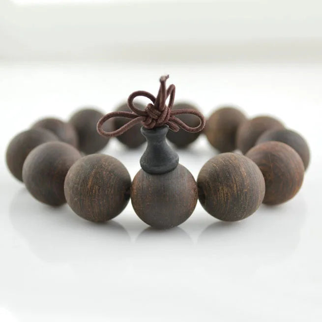5pcs Agilawood Men's Buddhist Prayer Bracelets 18mm