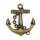 5pcs Antique Bronze Huge Summer Charms Pendant 55x49mm