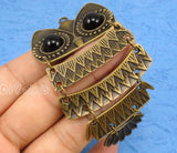 5pcs Antique Bronze Large Owl Charms Pendant 93x45mm