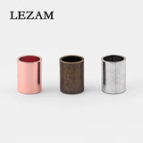 5pcs Antique/Rose Charms Tube Beads 10mm Leather Cord Jewelry Findings