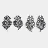 5pcs Antique Silver Heart Metal Charms Pendant DIY Earring Necklace Bracelet