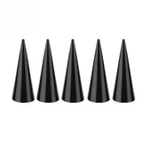 5pcs Acrylic Finger Cone Ring Holder Showcase Stand Jewelry Organizer Rack