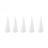 5pcs Acrylic Finger Cone Ring Holder Showcase Stand Jewelry Organizer Rack